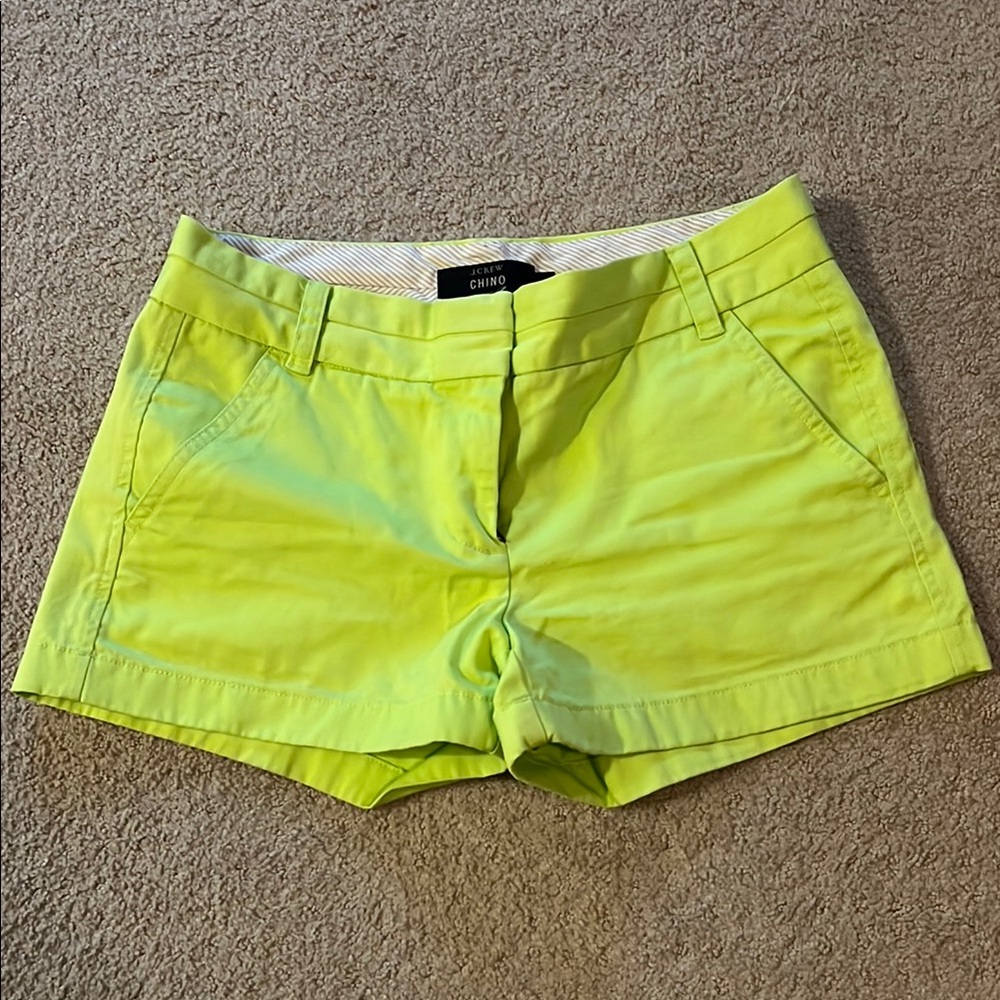 J crew Women's Lime Green Shorts